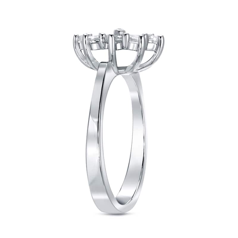 Auriya 14k White Gold 1ct TDW Kite-cut Diamond Ring (F-G, VS1-VS2)