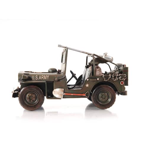 Green 1940 Willys-Overland Jeep 1:12 Scale Model