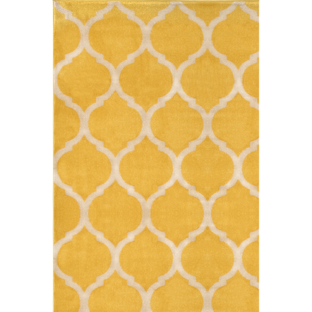 Antique Transitional Yellow Cream Area Rug (710 X 1010)