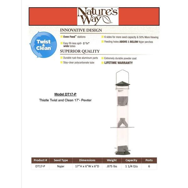 Shop Nature S Wayadvanced Bird Products Dt17 P Deluxe 17 Inch