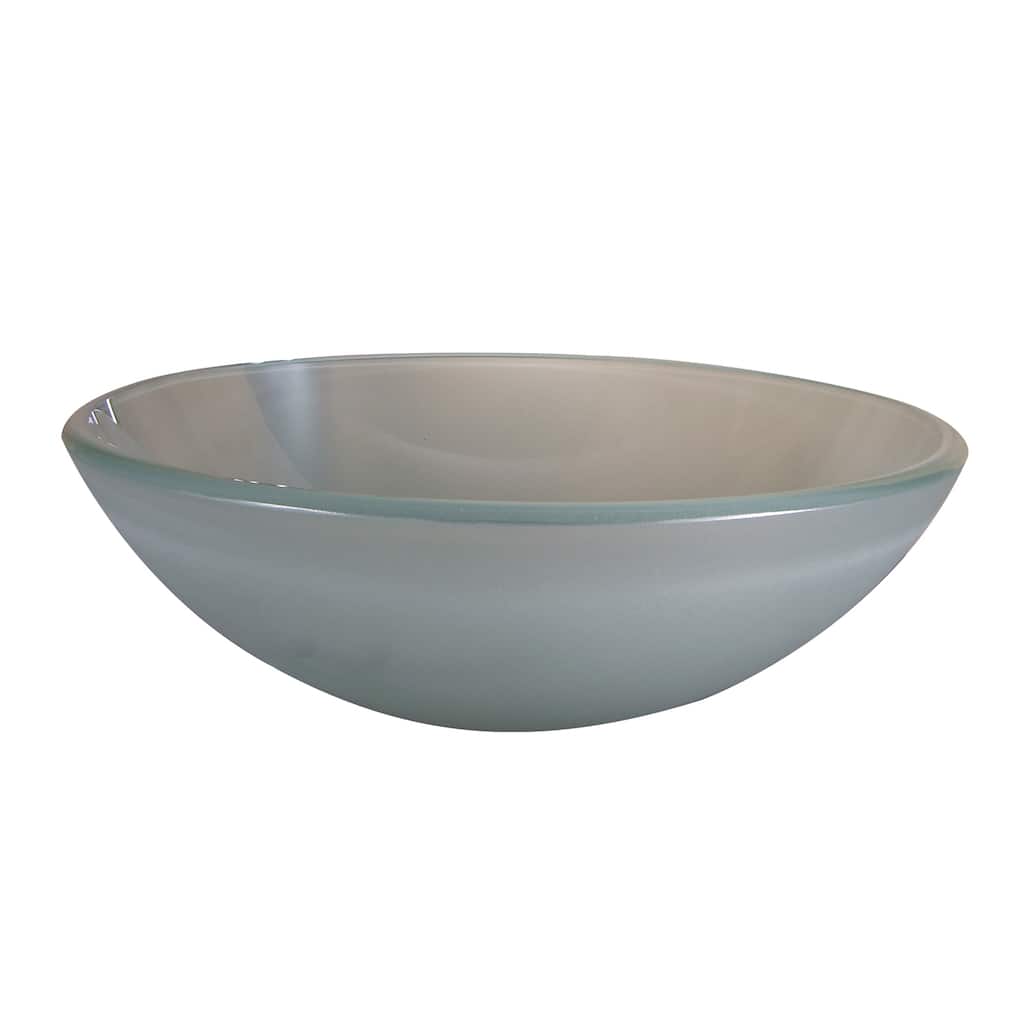 Frosted Round Glass Basin