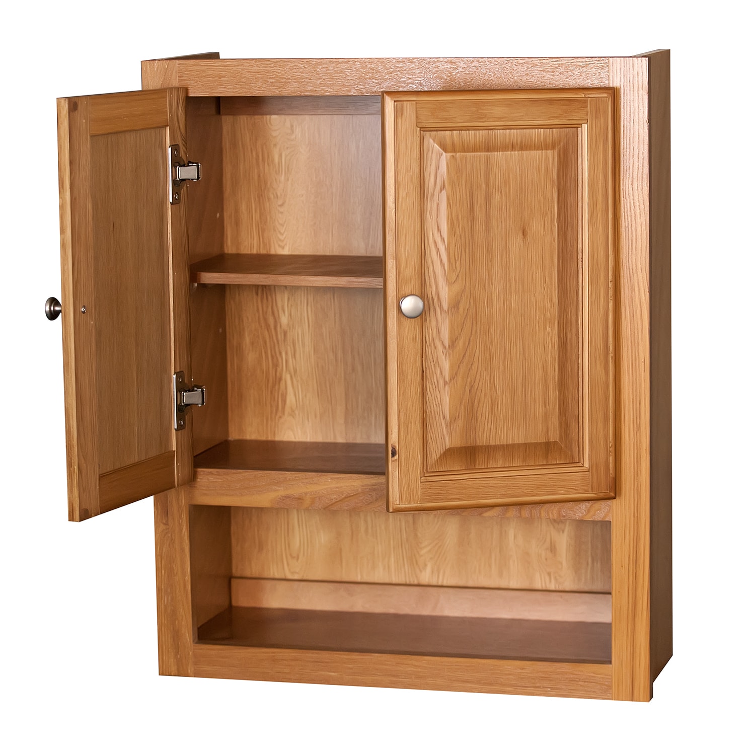 Raised Panel Oak Bathroom Cabinet - On Sale - Bed Bath & Beyond - 9184420