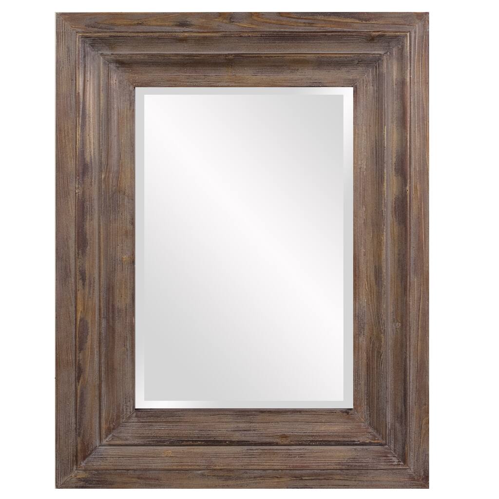 Abram Wood Retangle Frame Mirror
