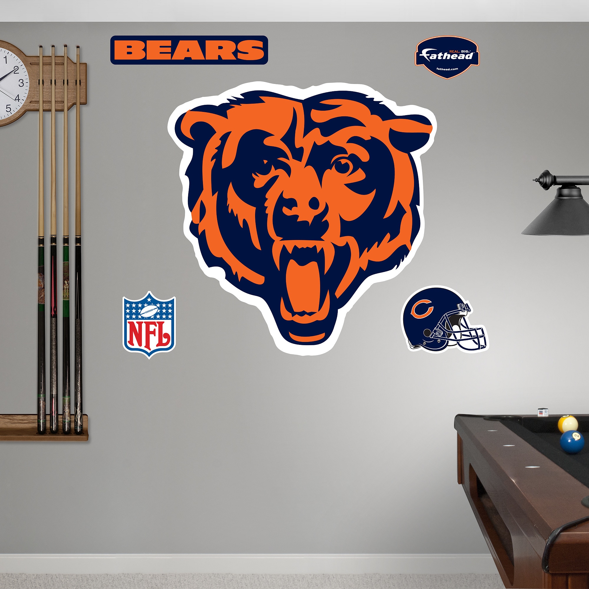 Chicago Bears Wall Décor & Decals – Fathead