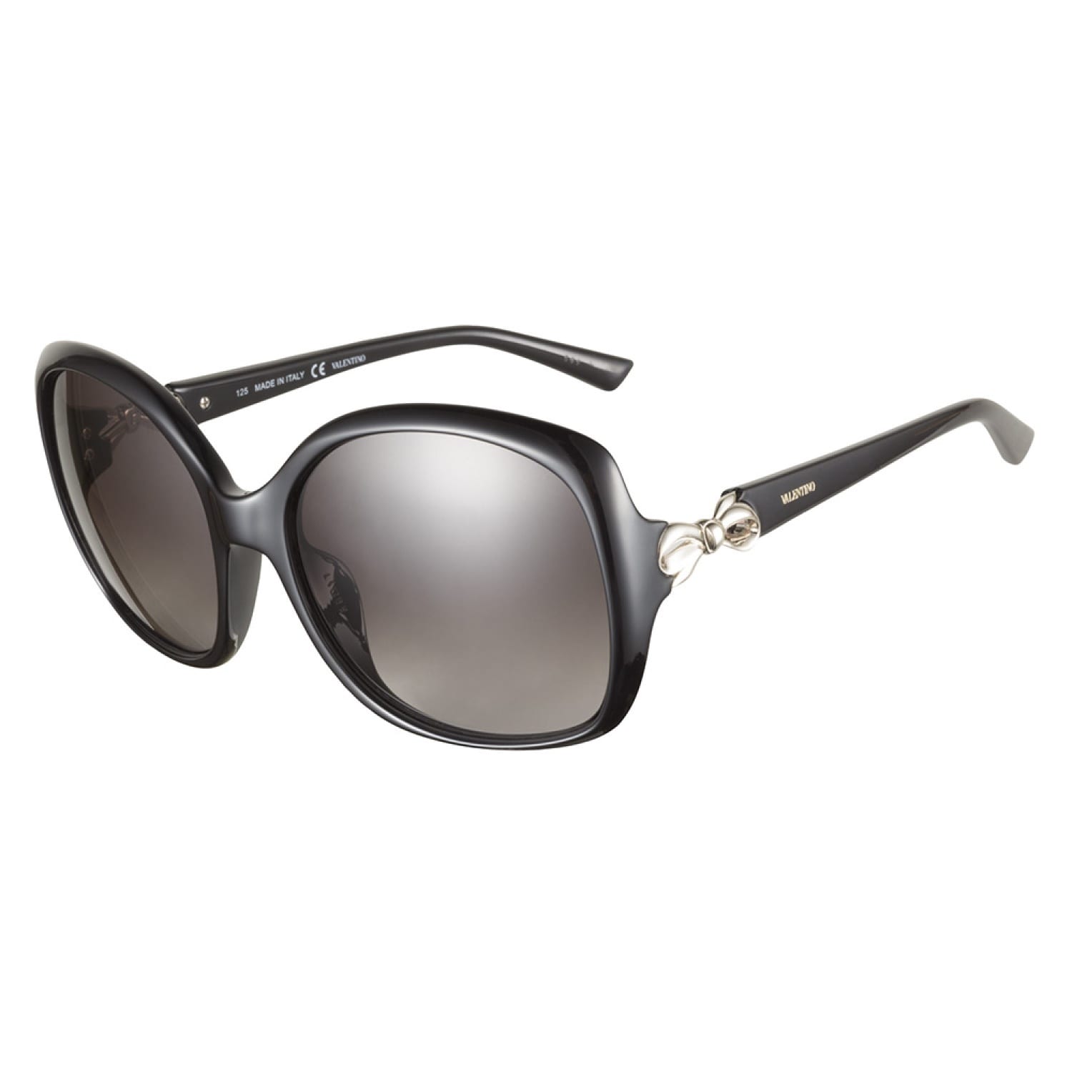 Valentino V640s 001 Black 55 Sunglasses