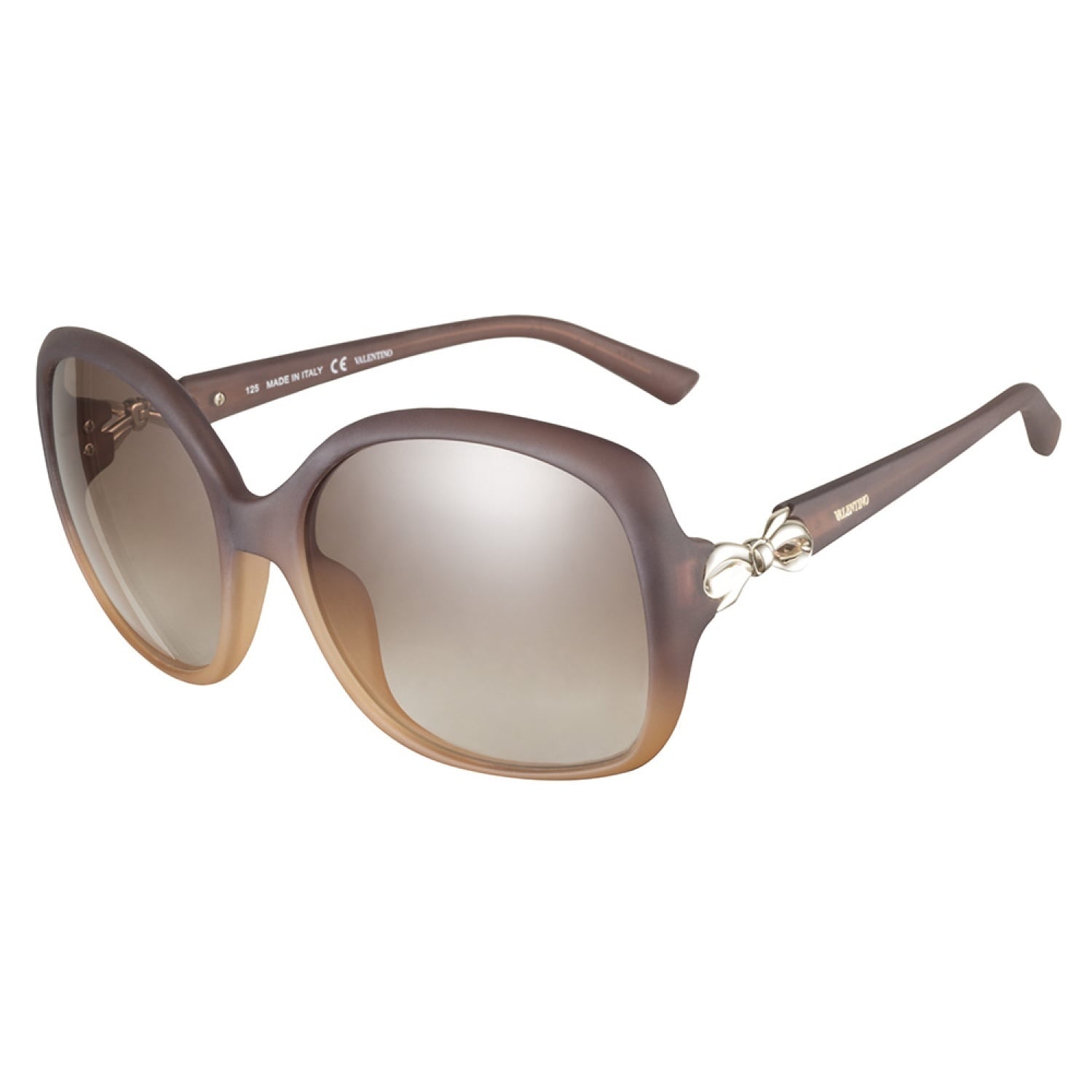 Valentino V640s 203 Brown Honey 55 Sunglasses