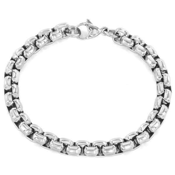 Women's Stainless Steel Rolo Bracelet - Silver