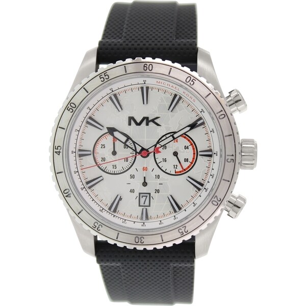 MK8353 Chronograph Black Silicone Watch 