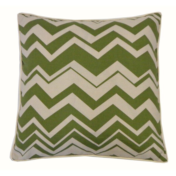 Handmade Vista Green Throw Pillow - 20" x 20"
