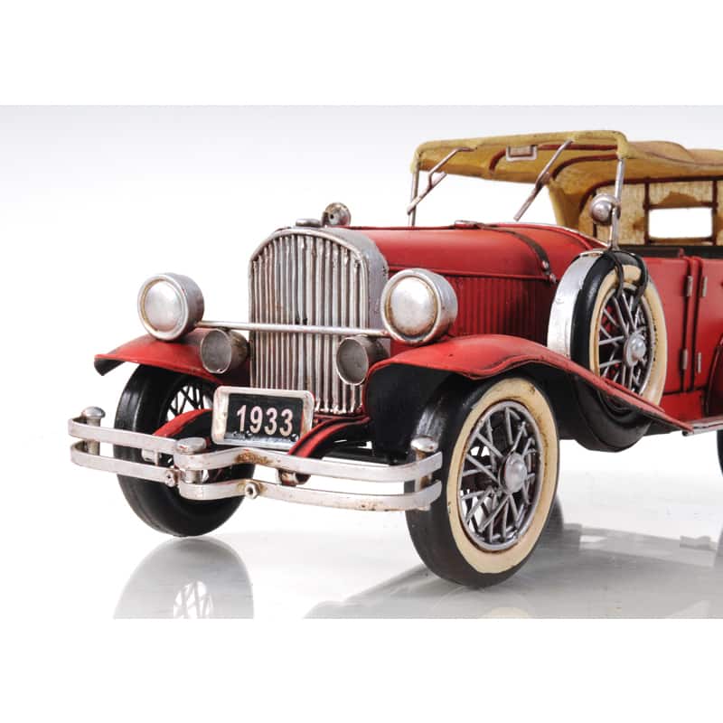 1933 Red Duesenberg J 1:12 Scale Model
