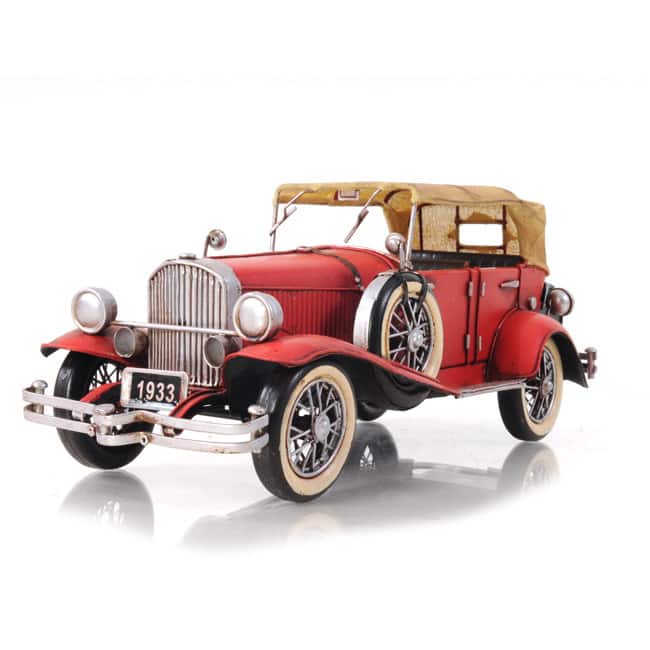 1933 Red Duesenberg J 1:12 Scale Model - 1933 Red Duesenberg J 1:12