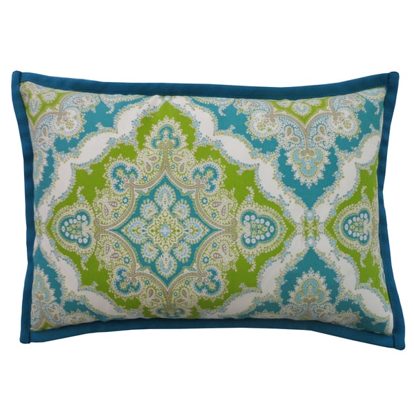 Handmade Zoso Turquoise Throw Pillow