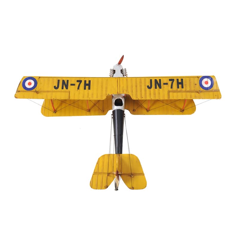 Yellow Curtis Jenny Plane 1:18 Scale Model