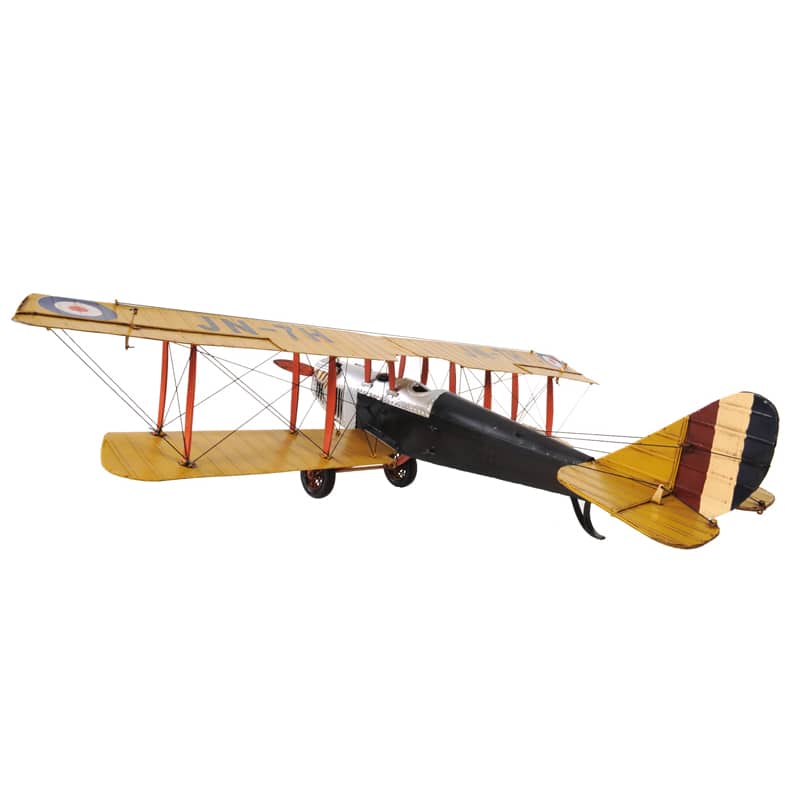 Yellow Curtis Jenny Plane 1:18 Scale Model