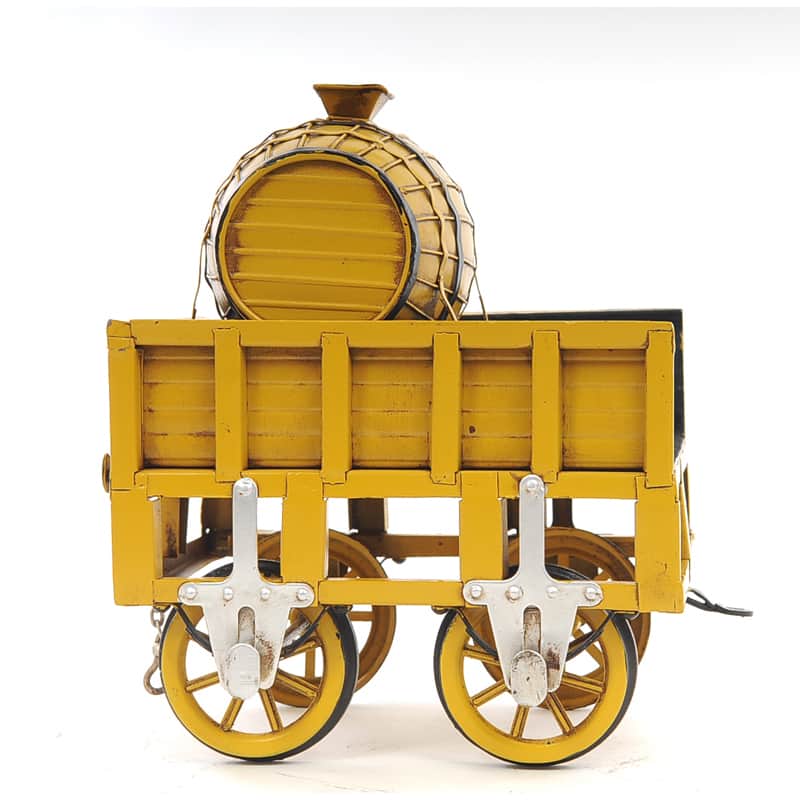 1829 Yellow Stephenson Rocket Steam Locomotive Model