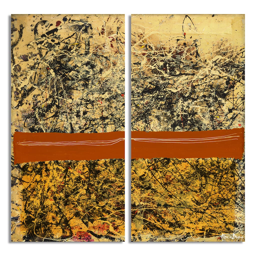 Ready2HangArt 'Bueno Exchange LXVIII-I' 2-Pc Abstract Canvas Art Set