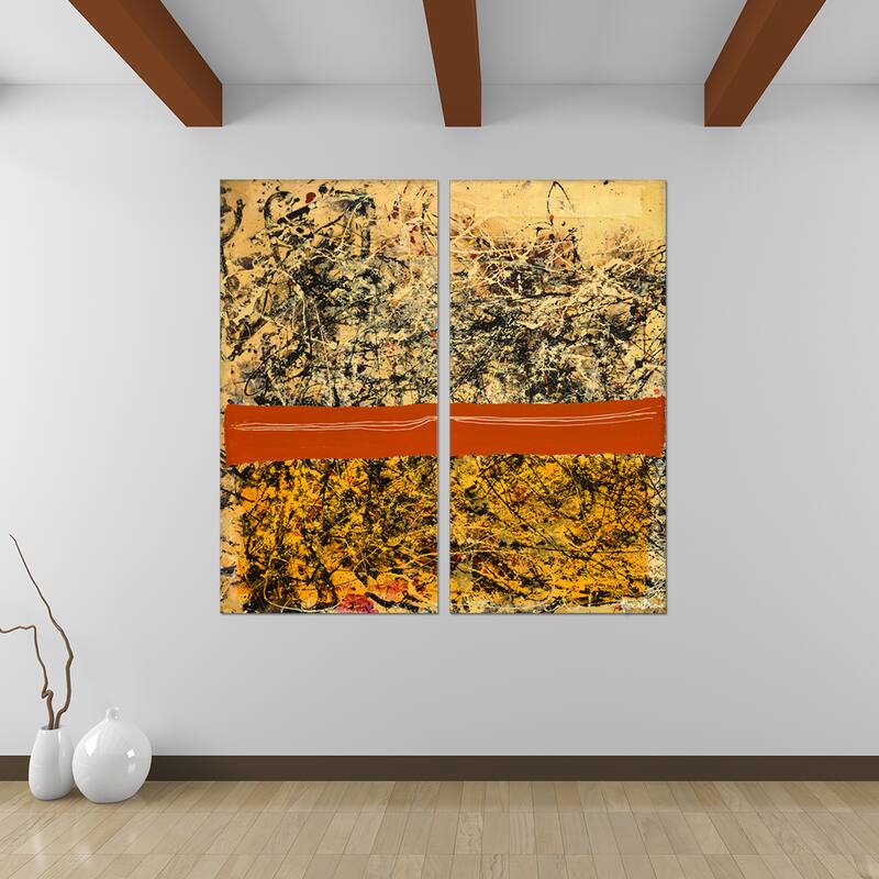 Ready2HangArt 'Bueno Exchange LXVIII-I' 2-Pc Abstract Canvas Art Set