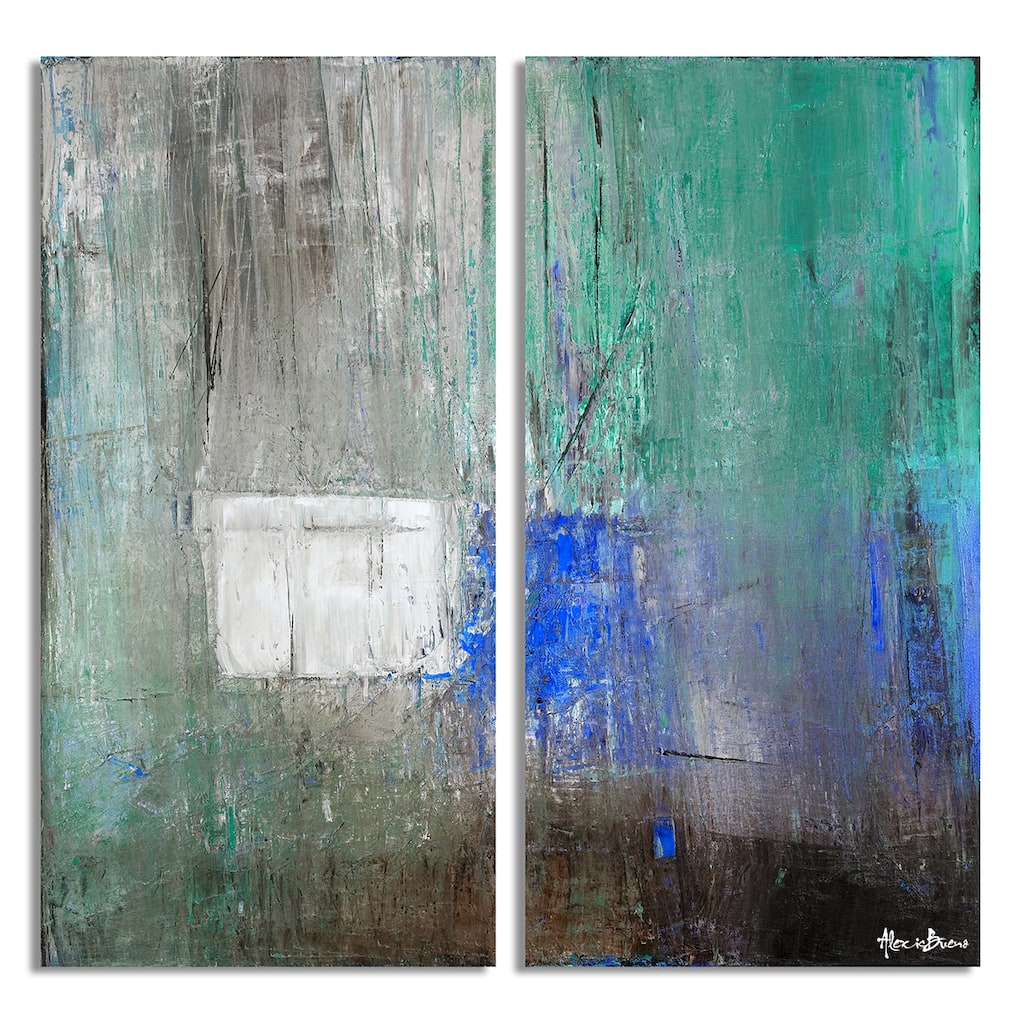 Ready2HangArt 'Bueno Exchange LXX' 2-Pc Abstract Canvas Art Set