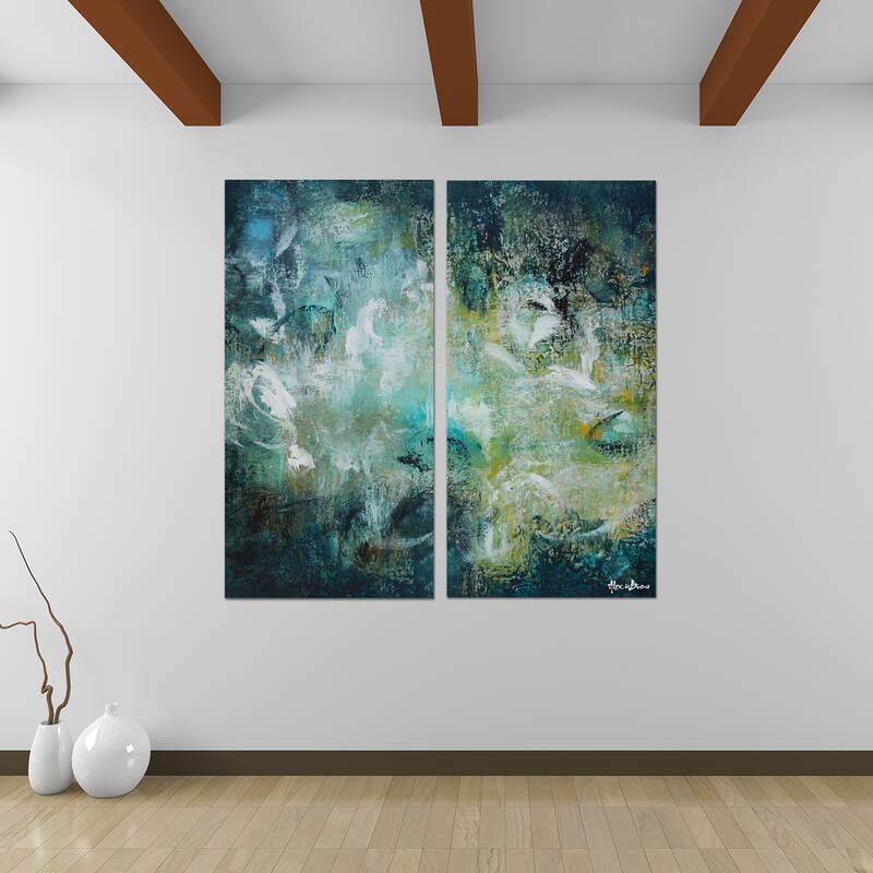 Ready2HangArt 'Bueno Exchange LXX-C' 2-Pc Abstract Canvas Art Set