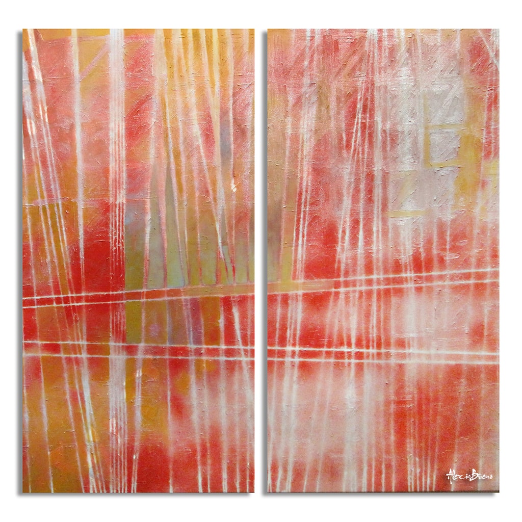 Ready2HangArt 'Bueno Exchange LXXVI' 2-Pc Abstract Canvas Wall Art