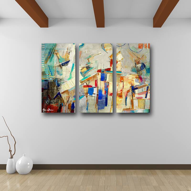 Ready2HangArt 'Bueno Exchange XXV' 3-Pc Abstract Canvas Art Set