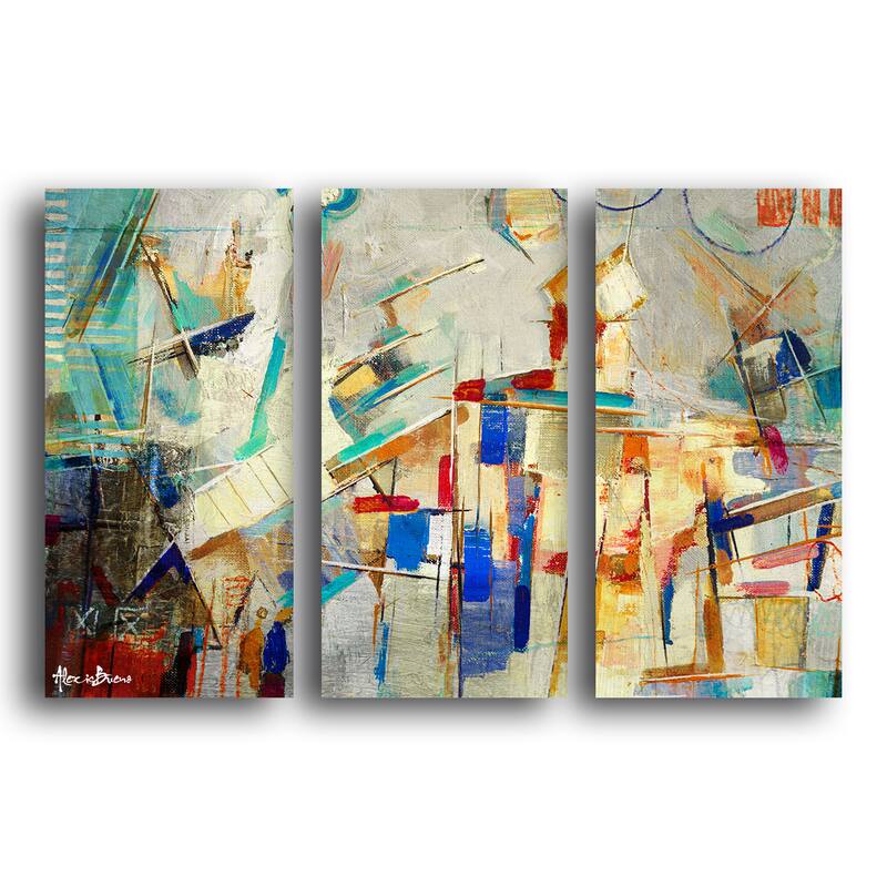 Ready2HangArt 'Bueno Exchange XXV' 3-Pc Abstract Canvas Art Set