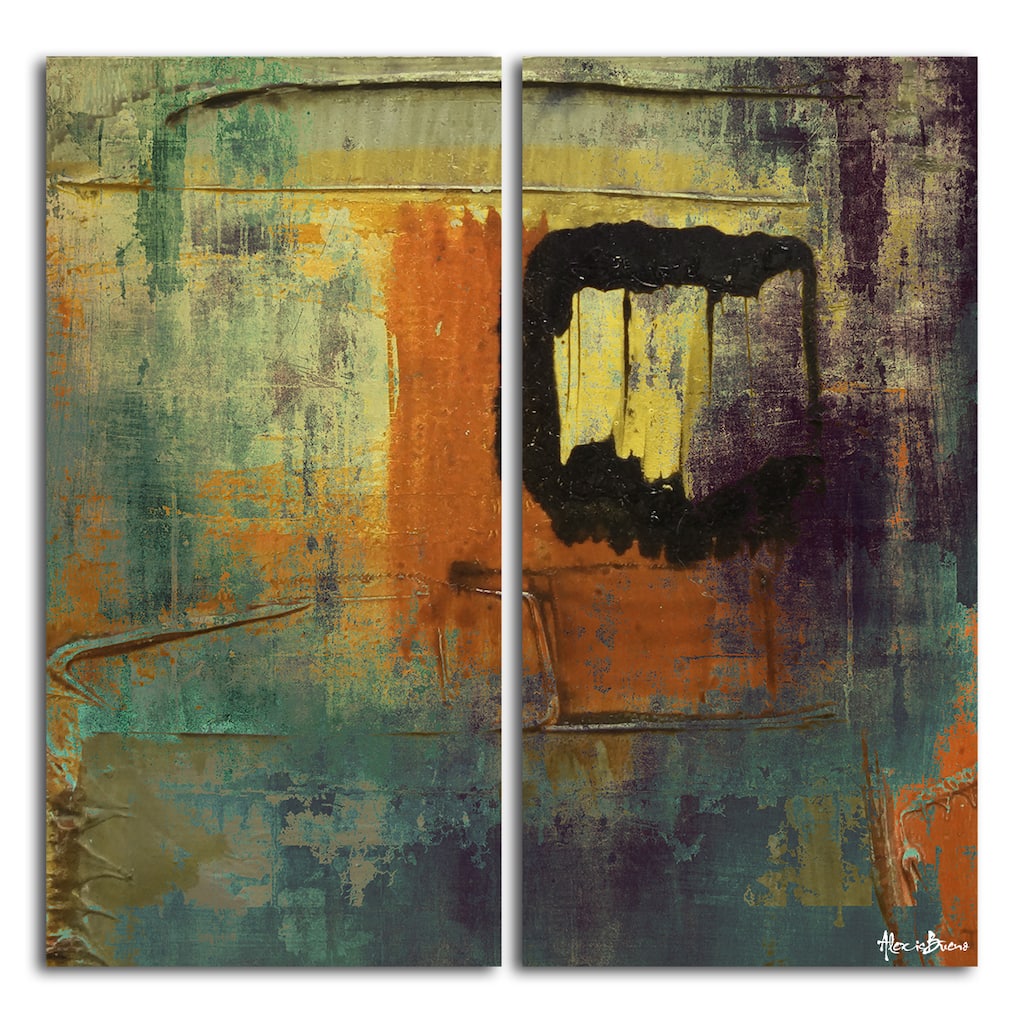Ready2HangArt 'Bueno Exchange XXVI' 2-Pc Abstract Canvas Art Set