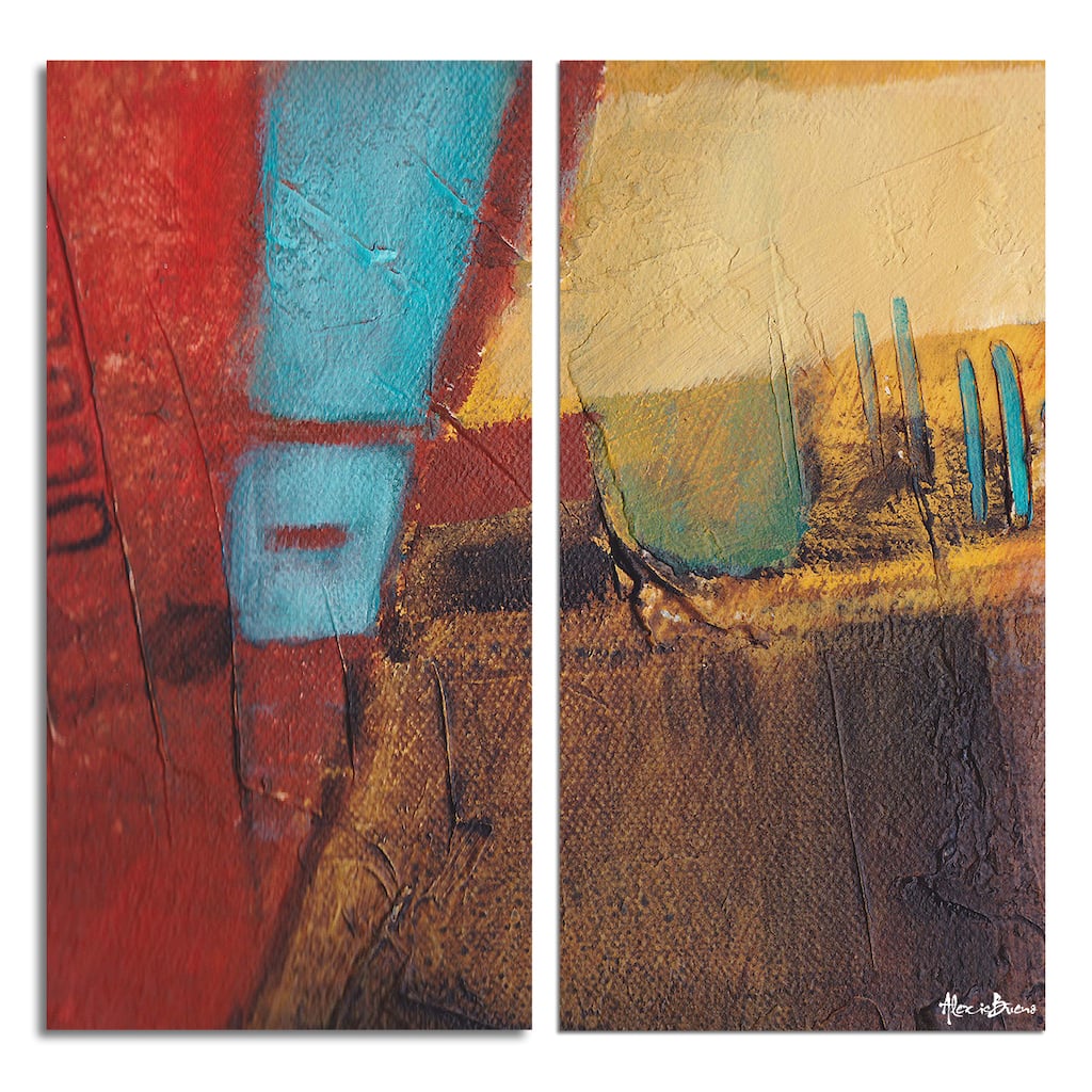 Ready2HangArt 'Bueno Exchange XXXI' 2-Pc Abstract Canvas Art Set