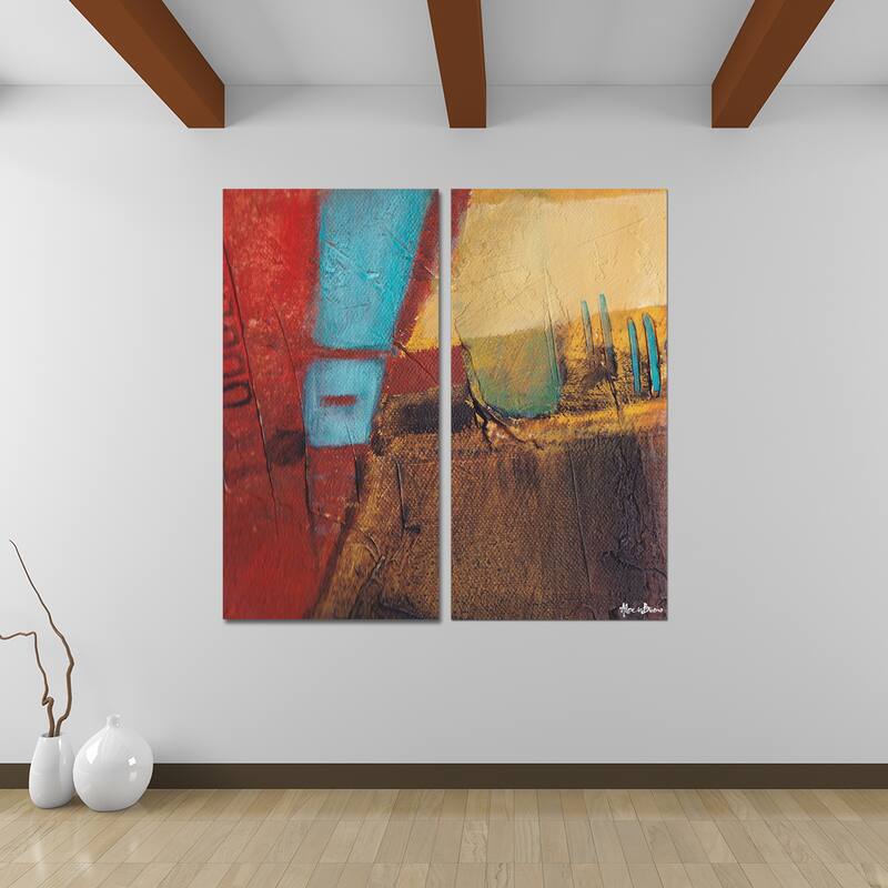 Ready2HangArt 'Bueno Exchange XXXI' 2-Pc Abstract Canvas Art Set
