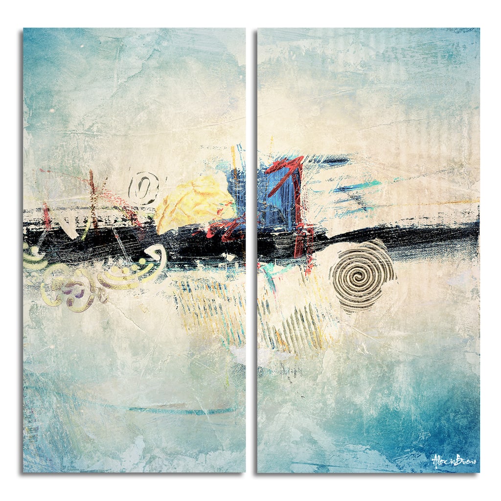Ready2HangArt 'Bueno Exchange XXXIV' 2-Pc Abstract Canvas Art Set