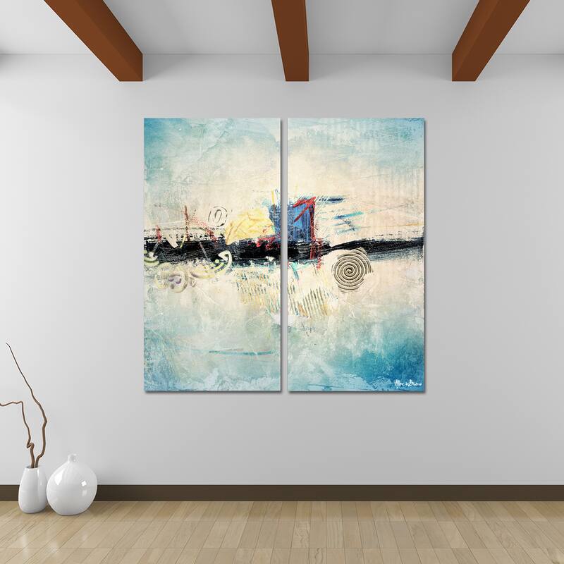 Ready2HangArt 'Bueno Exchange XXXIV' 2-Pc Abstract Canvas Art Set