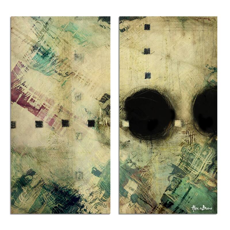 Ready2HangArt 'Bueno Exchange XXXV' 2-Pc Abstract Canvas Art Set