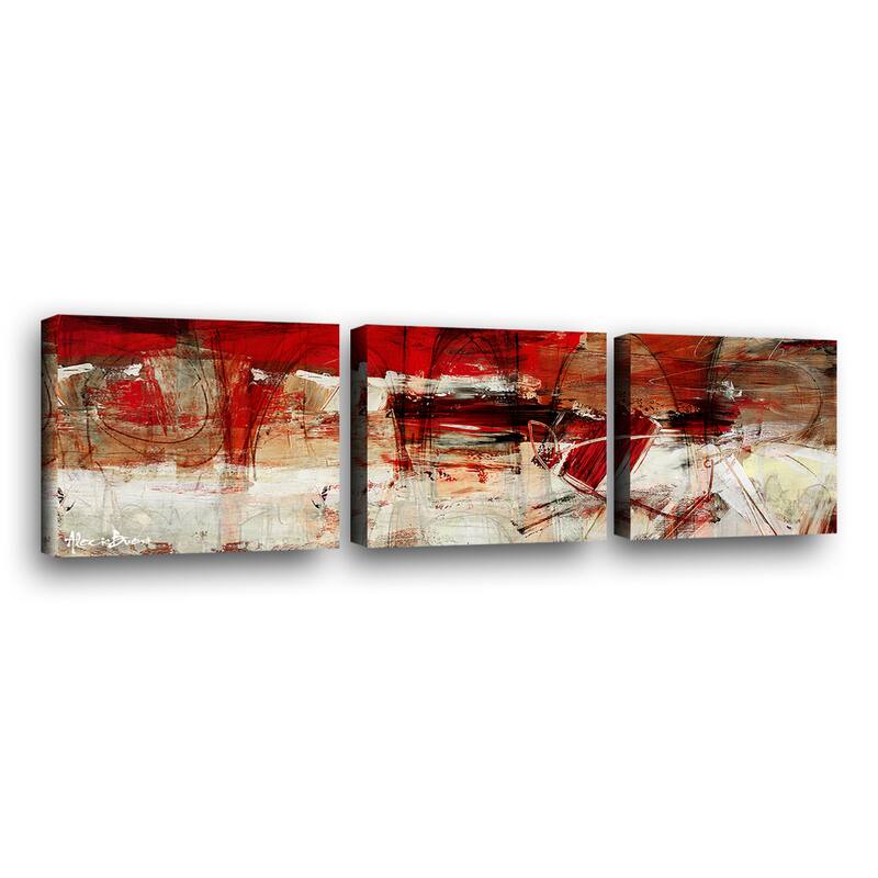 Ready2HangArt 'Bueno Exchange XL' 3-Pc Abstract Canvas Art Set