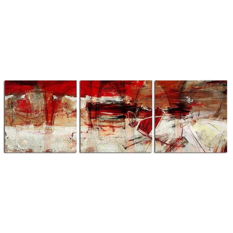 Ready2HangArt 'Bueno Exchange XL' 3-Pc Abstract Canvas Art Set