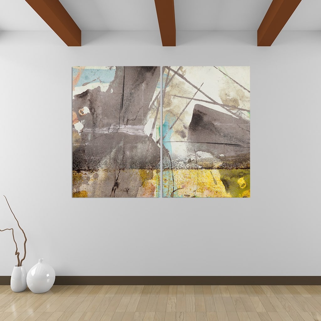 Ready2HangArt 'Bueno Exchange XLIII' 2-Pc Abstract Canvas Art Set