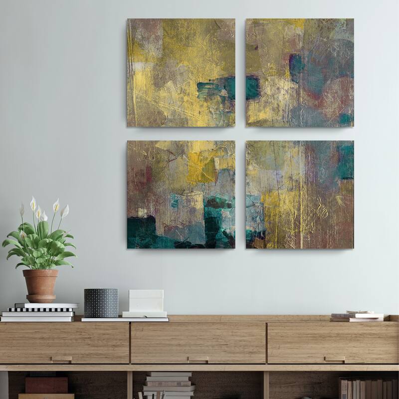 Ready2HangArt 'Bueno Exchange XLVI' 4-Pc Abstract Canvas Art Set