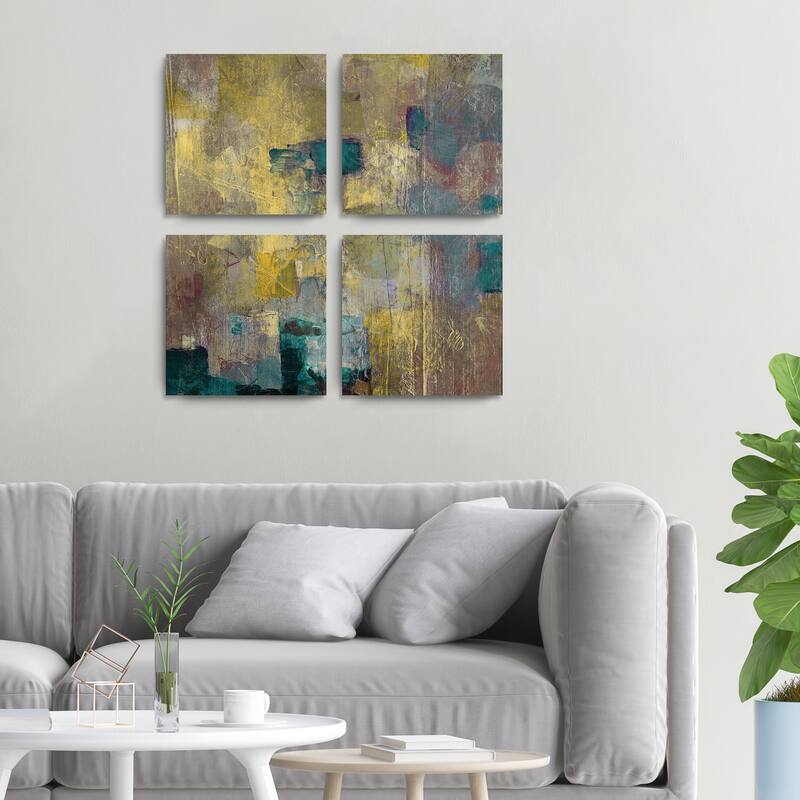 Ready2HangArt 'Bueno Exchange XLVI' 4-Pc Abstract Canvas Art Set