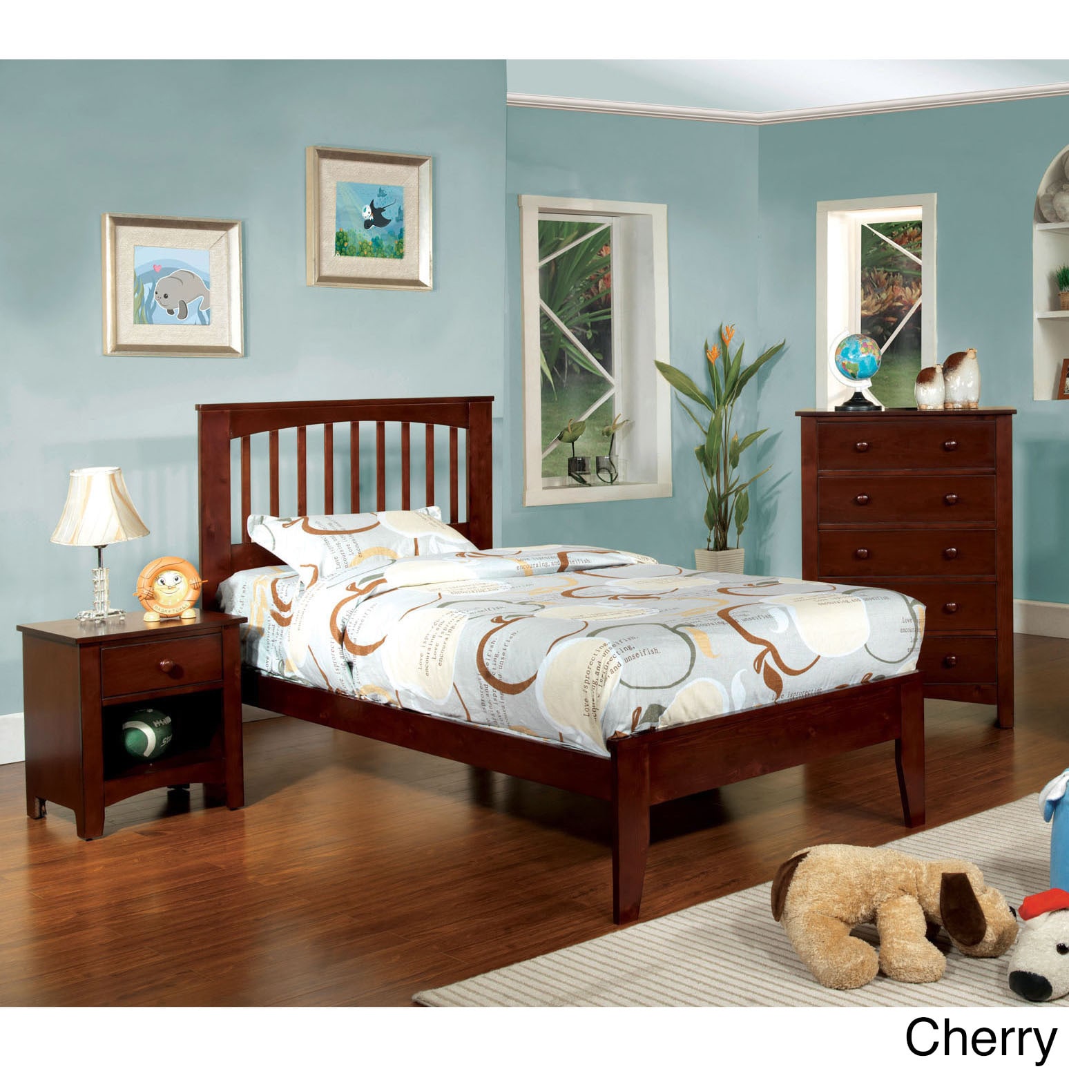 Furniture Of America Furniture Of America Martha Mission Style Platform Youth Bed Cherry Size Twin