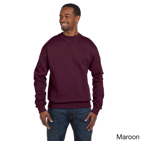 champion cotton max crewneck sweatshirt