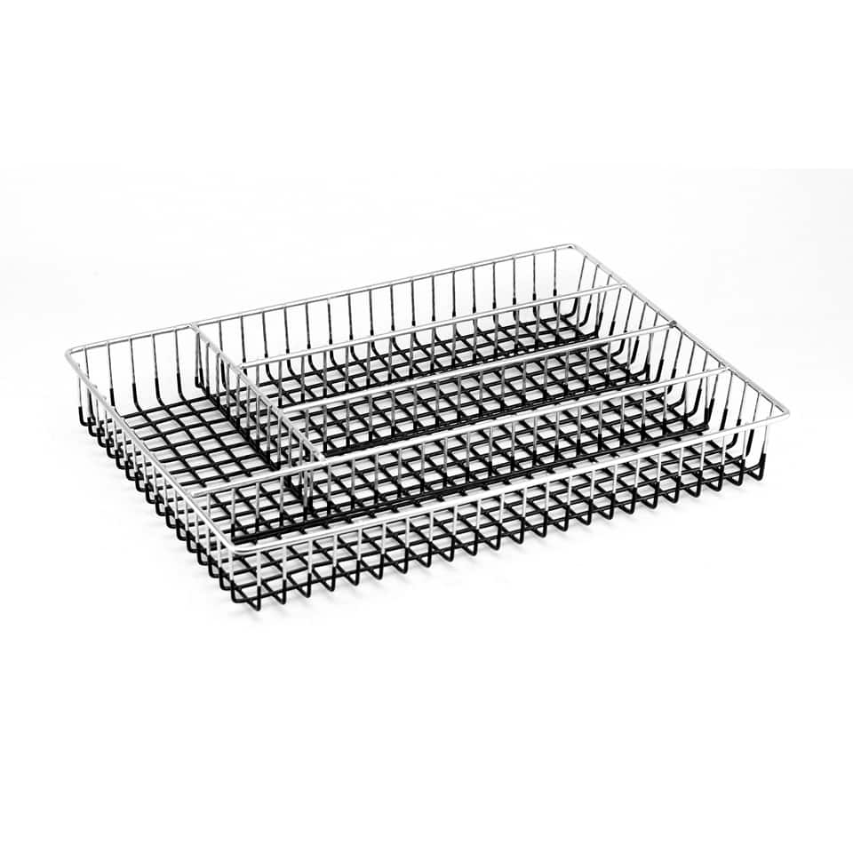 Chrome Metal Wire Flatware/ Cutlery Tray