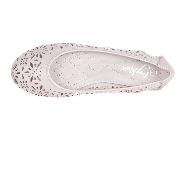 perforated flats women's shoes