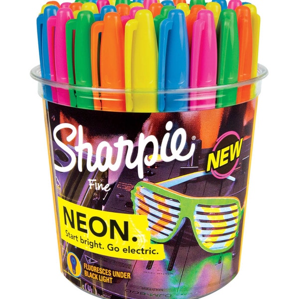 Sharpie Fine Neon Canister 36/Pkg