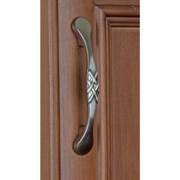 Shop Gliderite 3 Inch Cc Satin Nickel Braided Cabinet Pulls Pack