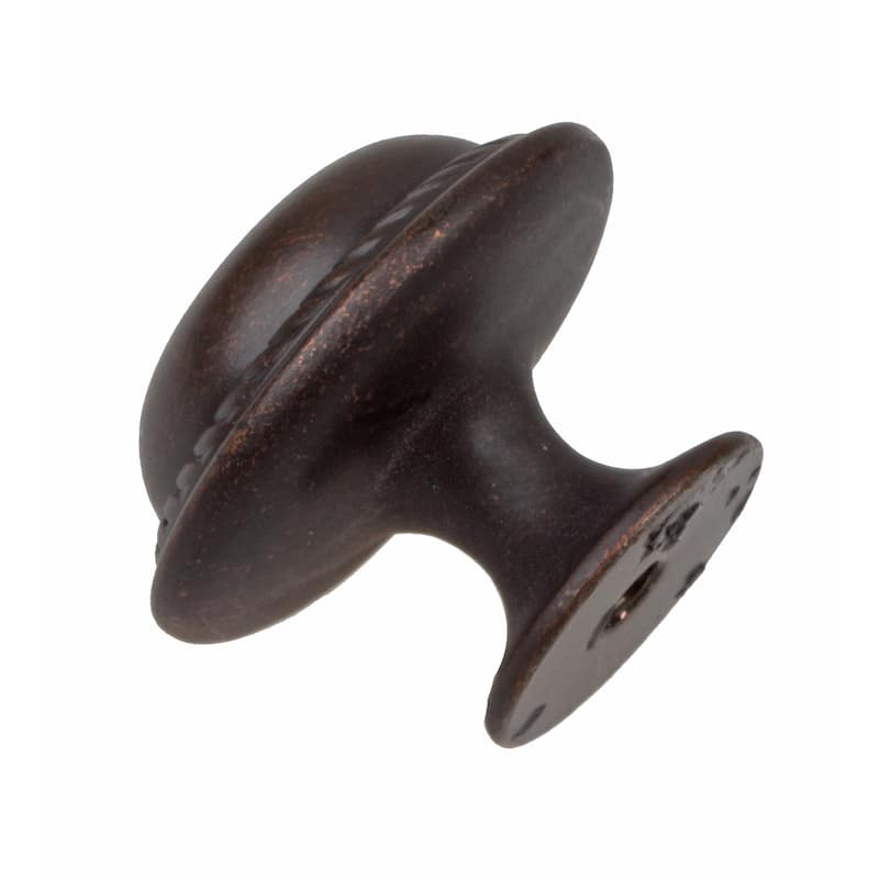 GlideRite 1.125-inch Oil Rubbed Bronze Round Rope Cabinet Knobs (Pack of 10)