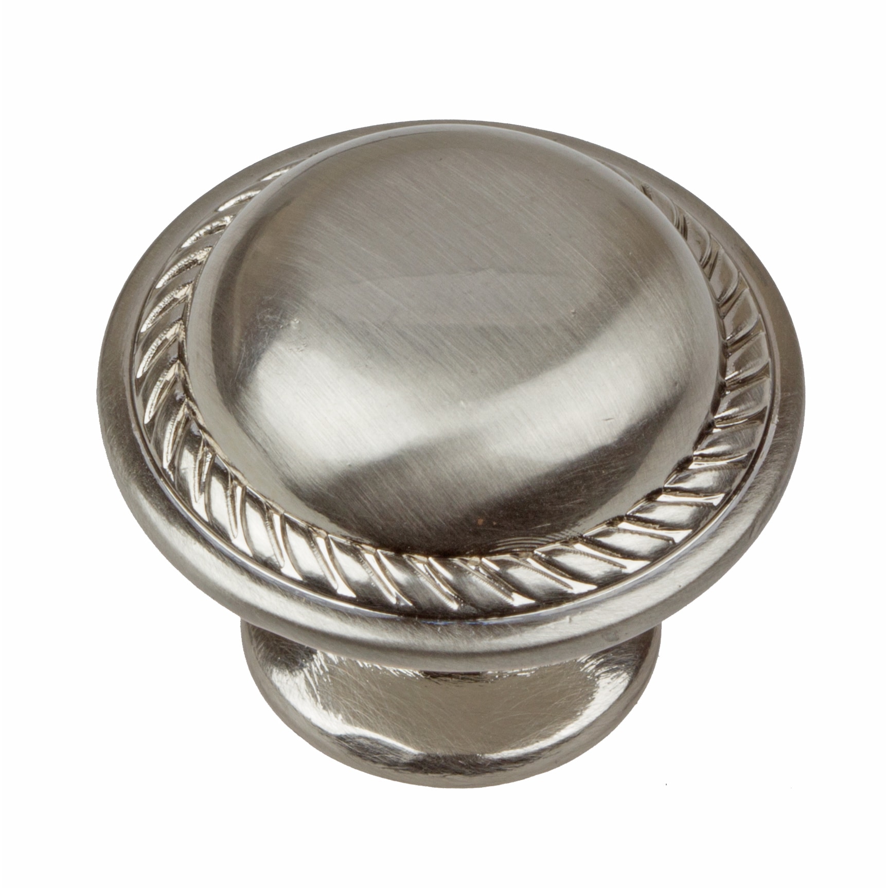 Gliderite 1.125 inch Satin Nickel Round Rope Cabinet Knobs (pack Of 10)