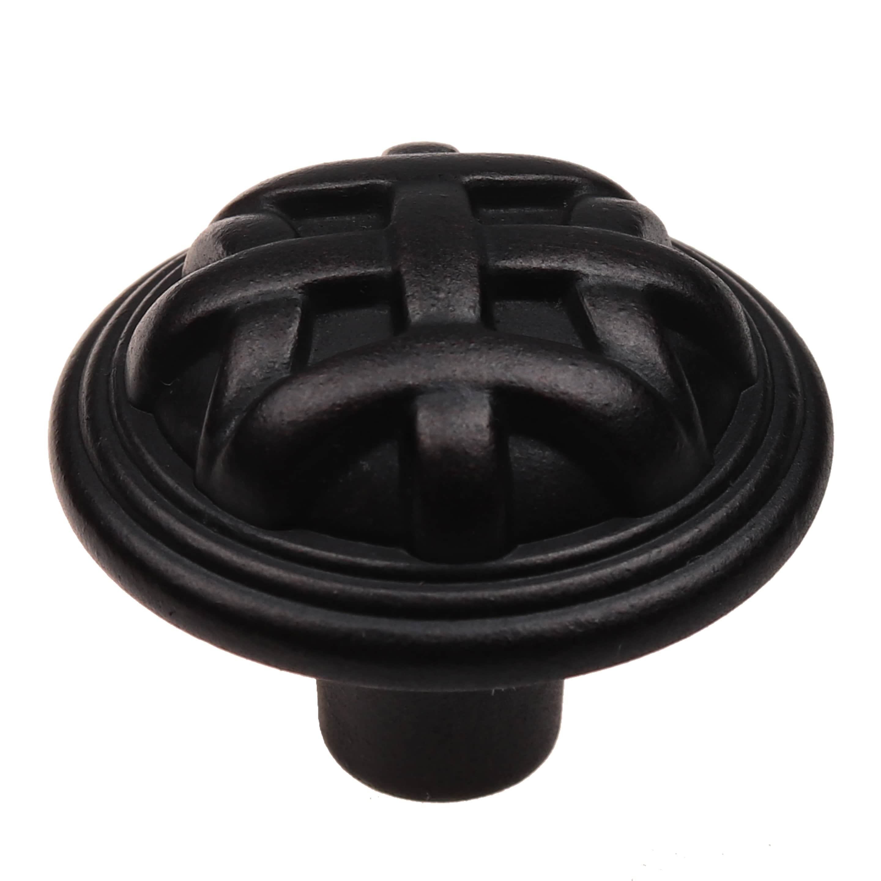 Gliderite 1.25 inch Oil Rubbed Bronze Round Braided Cabinet Knobs (pack Of 10)