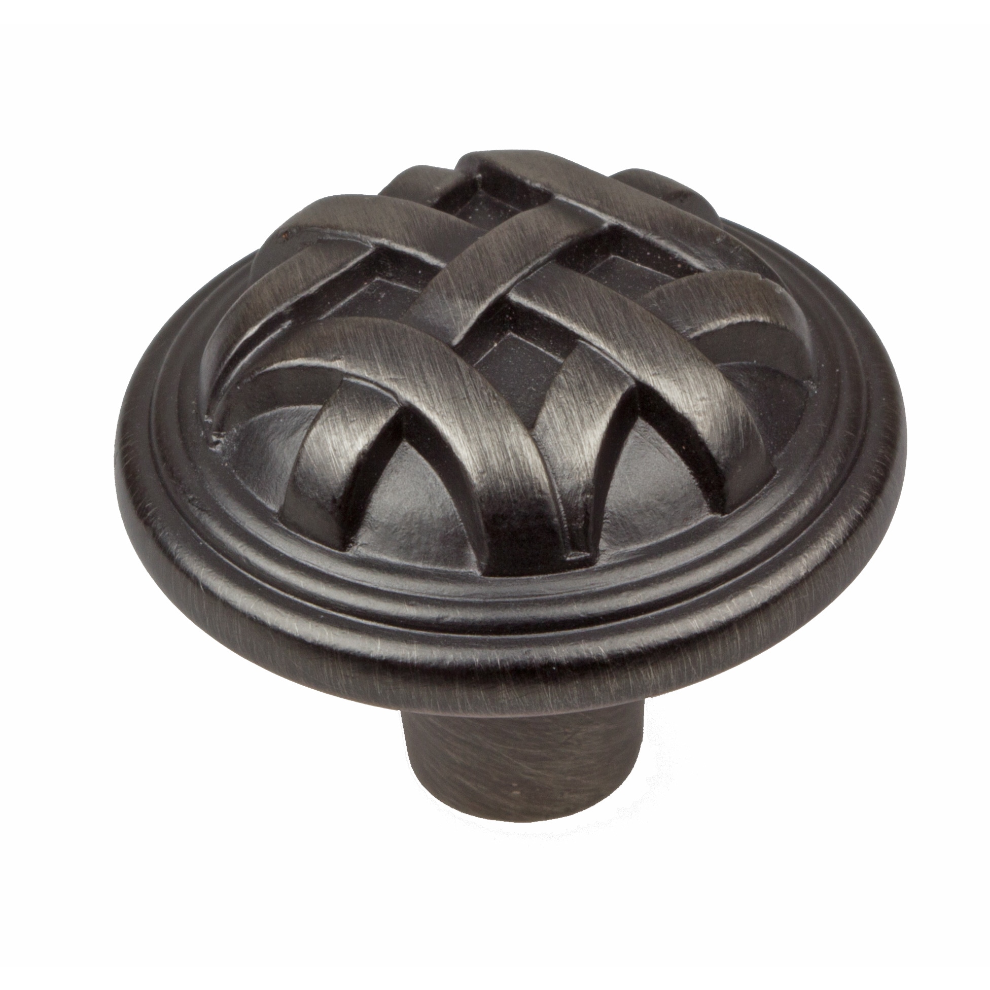 Gliderite 1.25 inch Satin Pewter Round Braided Cabinet Knobs (pack Of 10)