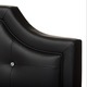 preview thumbnail 6 of 7, Baxton Studio Carlotta Modern Black Faux Leather Platform Bed with Upholstered Headboard