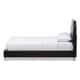 preview thumbnail 3 of 7, Baxton Studio Carlotta Modern Black Faux Leather Platform Bed with Upholstered Headboard