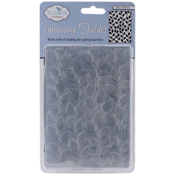 Expanded Craft Folder Elizabeth Craft Embossing Folder 4inX6in-Curvy Leaves - Bed Bath ...